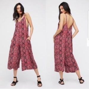 SOLD Free People snake skin patterned romper